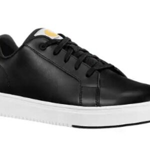 Carhartt Detroit Leather Sneaker Mens 8 Black White Low Top FC2131-M